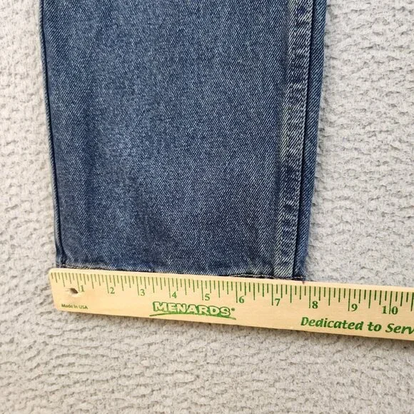 Magellan Jeans Mens 32x34 Blue Straight Denim Dark Wash Pants Outdoors Workwear - Picture 10 of 11
